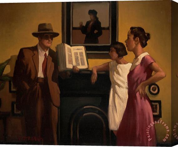 Jack Vettriano The Rules of The Game Stretched Canvas Print / Canvas Art