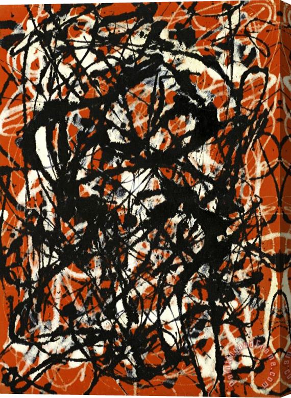 Jackson Pollock Free Form 1946 Stretched Canvas Painting / Canvas Art