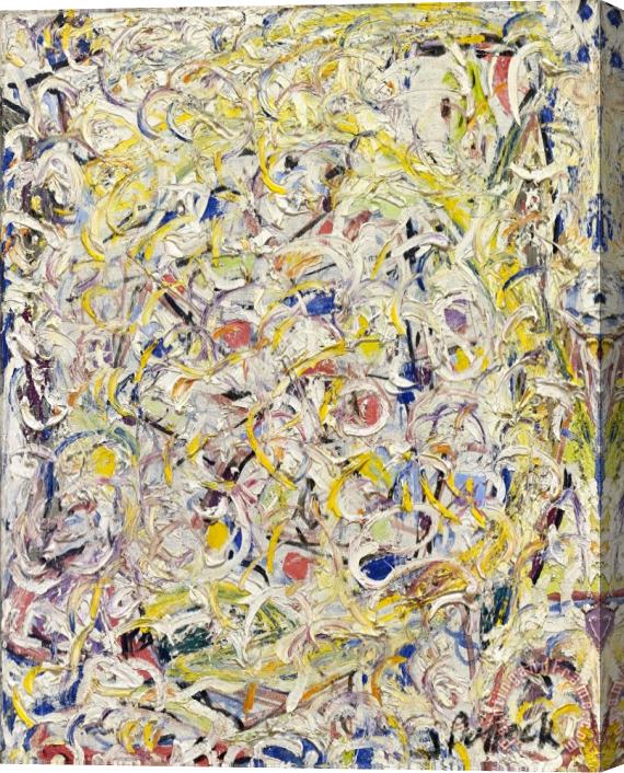 Jackson Pollock Shimmering Substance C 1946 Stretched Canvas Painting / Canvas Art