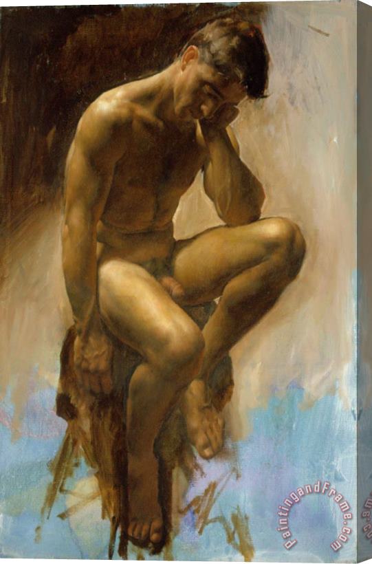 Jacob Collins Male Figure Stretched Canvas Print / Canvas Art