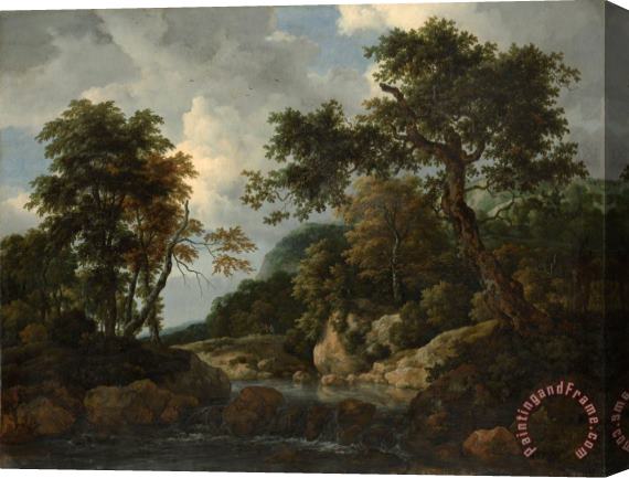 Jacob Isaacksz. van Ruisdael The Forest Stream Stretched Canvas Painting / Canvas Art