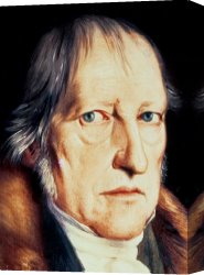 Georg Pauli Canvas Prints - Portrait Of Georg Wilhelm Friedrich Hegel by Jacob Schlesinger