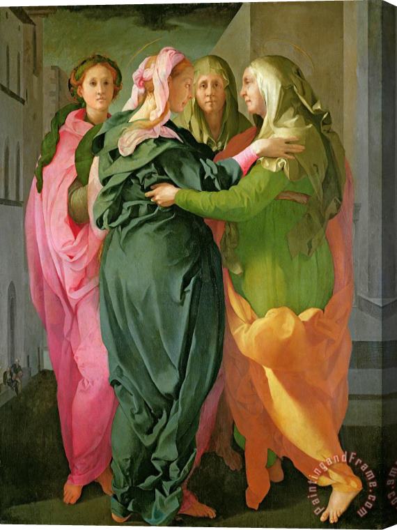 Jacopo Pontormo The Visitation Stretched Canvas Painting / Canvas Art