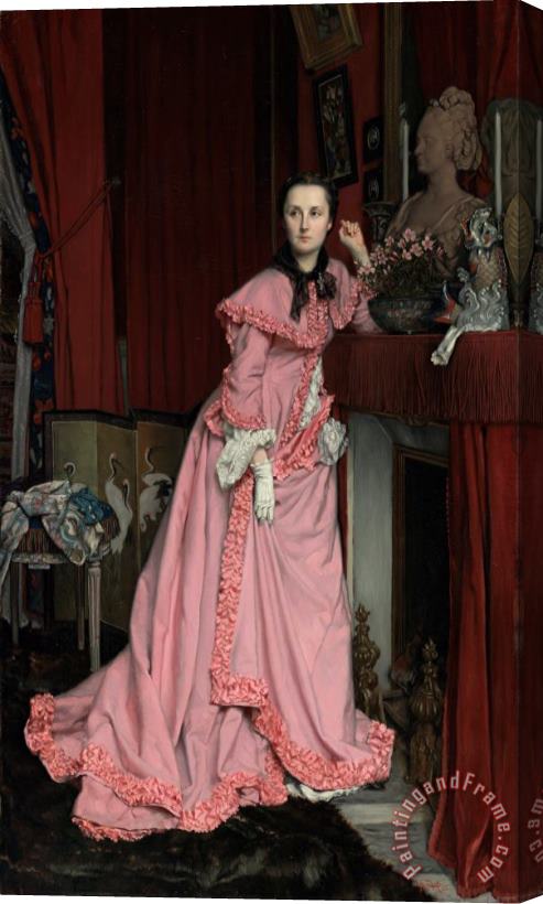 Jacques Joseph Tissot  Portrait of The Marquise De Miramon, Nee, Therese Feuillant Stretched Canvas Print / Canvas Art