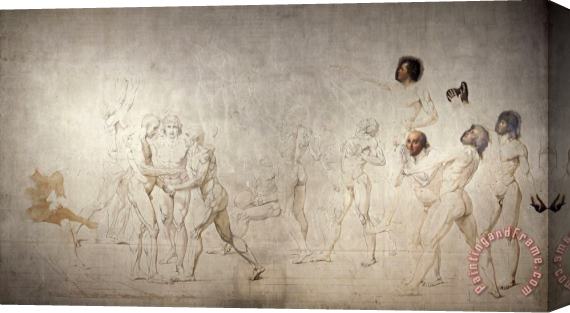 Jacques Louis David Le Serment Du Jeu De Paume Stretched Canvas Print / Canvas Art