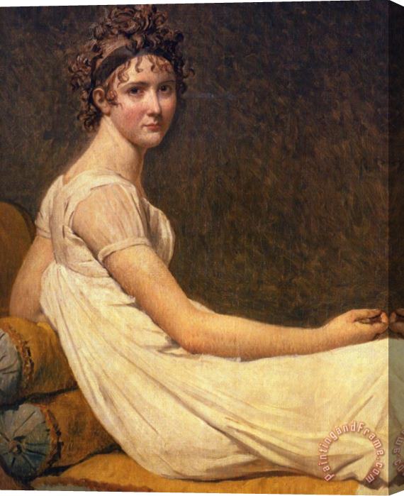 Jacques Louis David Madame Recamier Stretched Canvas Print / Canvas Art