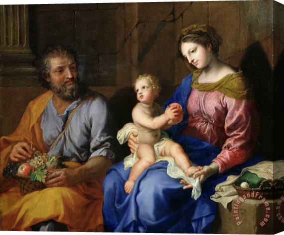 Jacques Stella The Holy Family Stretched Canvas Painting / Canvas Art