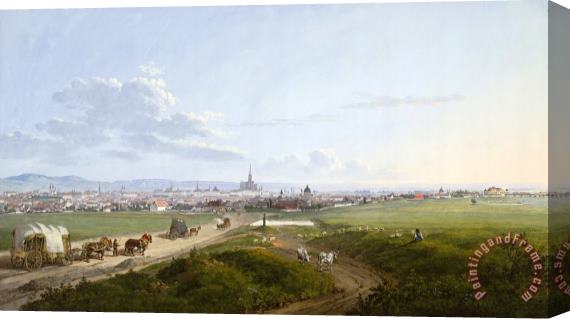 Jakob Alt View of Vienna From The Spinner on The Cross, 1817 Stretched Canvas Print / Canvas Art