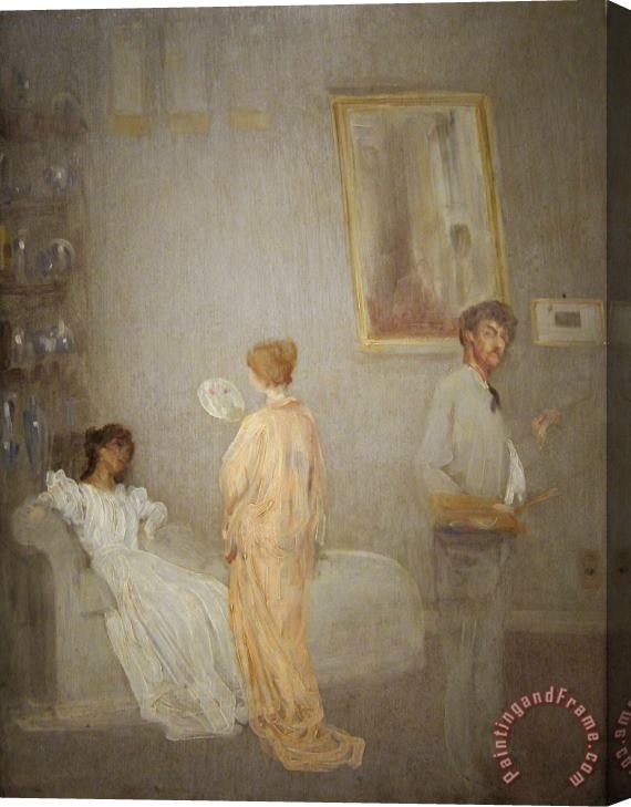James Abbott McNeil Whistler Whistler In His Studio Stretched Canvas Print / Canvas Art