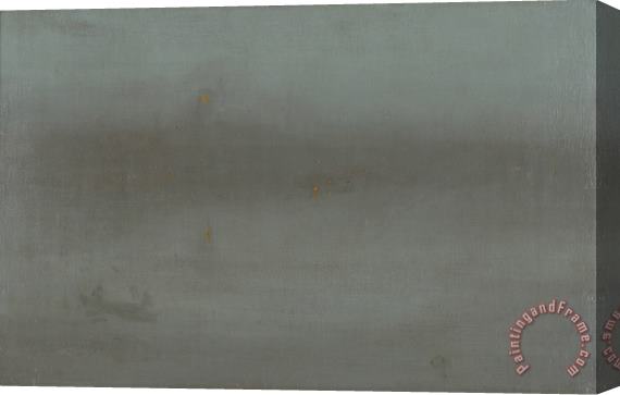 James Abbott McNeill Whistler Nocturne, Blue And Silver: Battersea Reach Stretched Canvas Print / Canvas Art