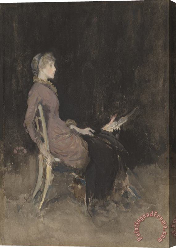 James Abbott McNeill Whistler Study in Black And Gold (madge O'donoghue) Stretched Canvas Print / Canvas Art