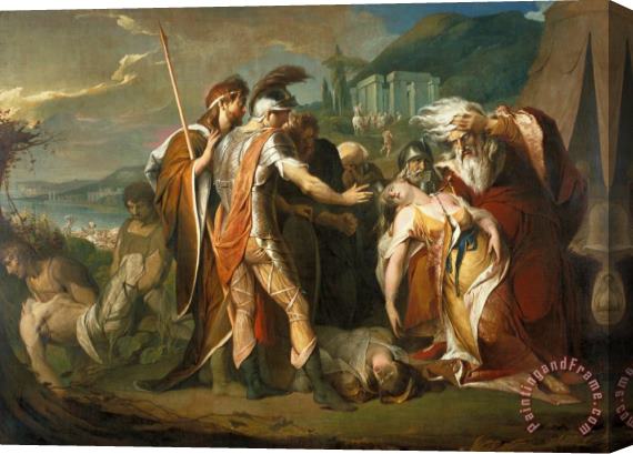 James Barry King Lear Weeping Over The Dead Body of Cordelia Stretched Canvas Print / Canvas Art