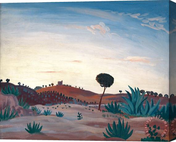 James D. Innes Spanish Landscape Stretched Canvas Print / Canvas Art