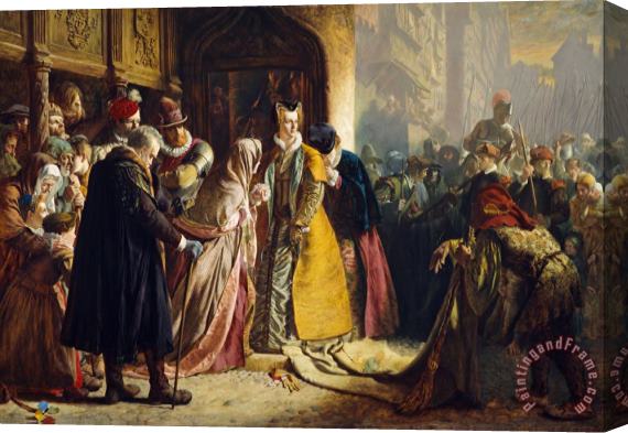 James Drummond The Return of Mary Queen of Scots to Edinburgh Stretched Canvas Print / Canvas Art