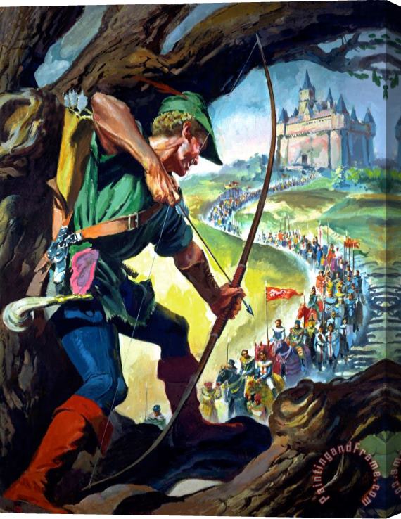 James Edwin McConnell Robin Hood Stretched Canvas Painting / Canvas Art