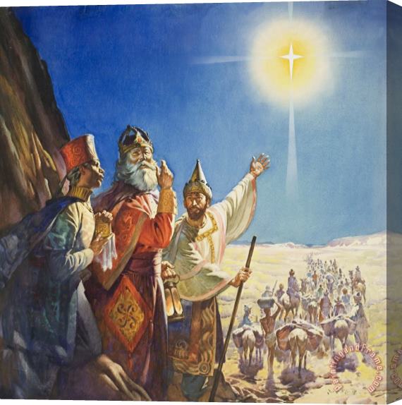 James Edwin McConnell The Three Wise Men Stretched Canvas Print / Canvas Art