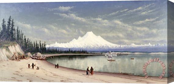 James Everett Stuart Mount Baker From Near Port Townsend Stretched Canvas Print / Canvas Art