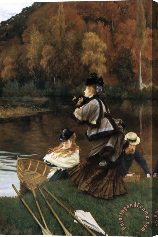 James Jacques Joseph Tissot Autumn on The Thames Stretched Canvas Print / Canvas Art