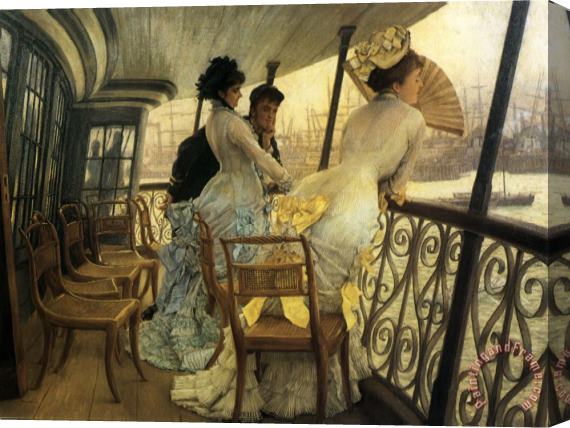 James Jacques Joseph Tissot The Gallery of H.m.s. 'calcutta' (portsmouth) Stretched Canvas Painting / Canvas Art