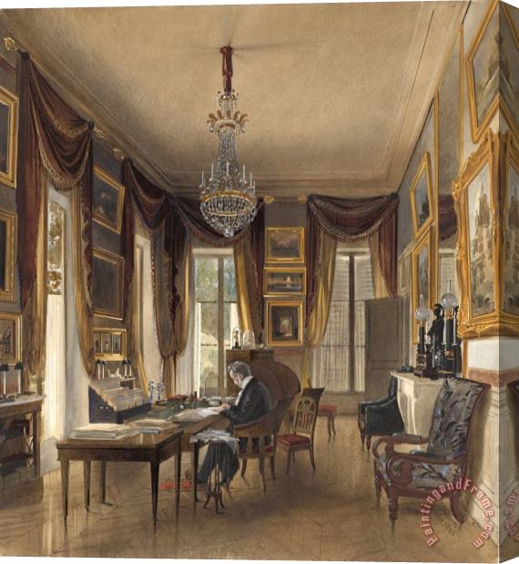 James Roberts The Study of King Louis Philippe at Neuilly Stretched Canvas Print / Canvas Art