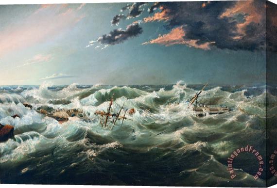 James Shaw The Admella Wrecked, Cape Banks, 6th August, 1859 Stretched Canvas Painting / Canvas Art