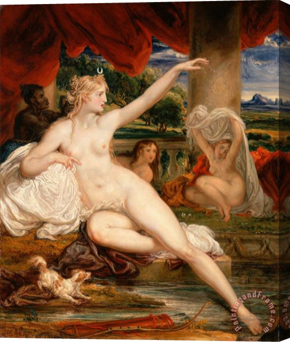 James Ward Diana at The Bath Stretched Canvas Painting / Canvas Art