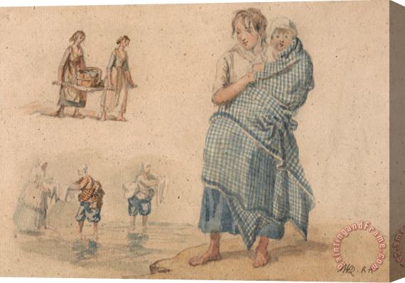 James Ward Scottish Peasant Women Stretched Canvas Print / Canvas Art