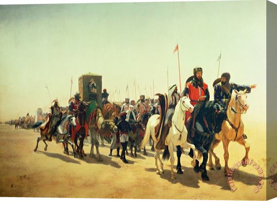 James William Glass Richard Coeur de Lion on his way to Jerusalem Stretched Canvas Print / Canvas Art