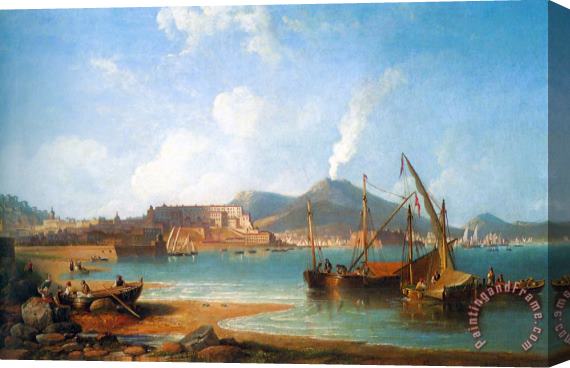 James Wilson Carmichael The Bay of Naples Stretched Canvas Print / Canvas Art