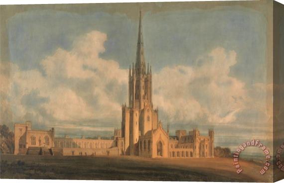 James Wyatt Projected Design for Fonthill Abbey, Wiltshire Stretched Canvas Painting / Canvas Art