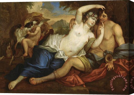 Jan Boeckhorst Venus And Adonis Stretched Canvas Painting / Canvas Art