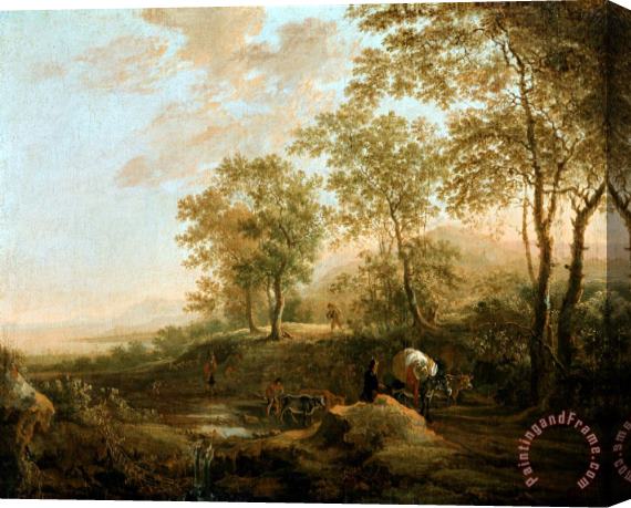 Jan Both Banks of a Brook Stretched Canvas Print / Canvas Art