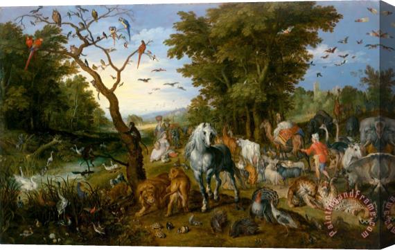 Jan Breughel The Entry of The Animals Into Noah's Ark Stretched Canvas Painting / Canvas Art