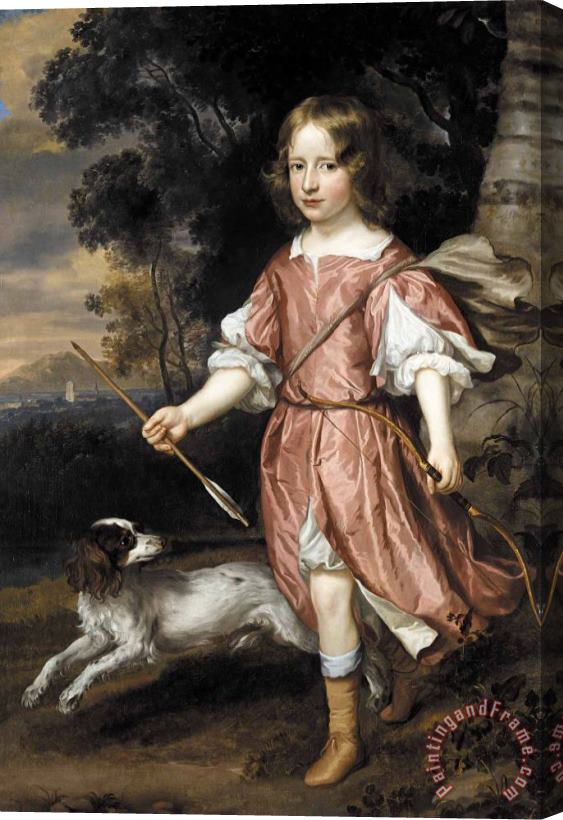 Jan Mytens Portrait of The Son of a Nobleman As Cupid Stretched Canvas Print / Canvas Art