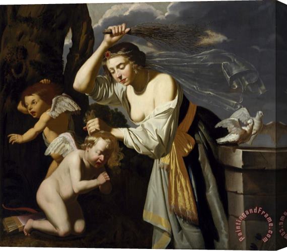 Jan Van Bijlert Venus Chastising Cupid Stretched Canvas Print / Canvas Art