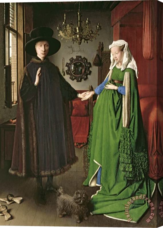Jan van Eyck The Arnolfini Marriage Stretched Canvas Painting / Canvas Art