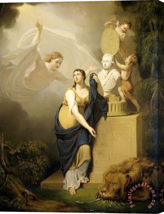 Jan Willem Pieneman Allegory of The Death of William V, Prince of Orange, 1806 Stretched Canvas Painting / Canvas Art