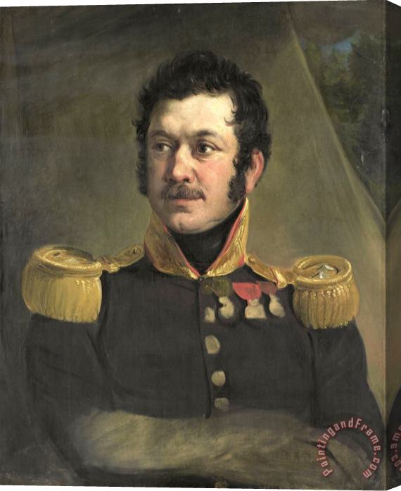 Jan Willem Pieneman Portrait of Lieutenant General Frederik Knotzer Stretched Canvas Painting / Canvas Art