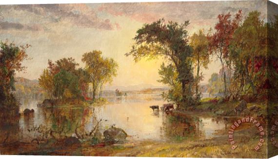 Jasper Francis Cropsey Autumn on The Susquehanna, 1878 Stretched Canvas Print / Canvas Art