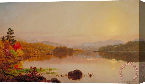 Jasper Francis Cropsey Lake Wawayanda Stretched Canvas Painting / Canvas Art