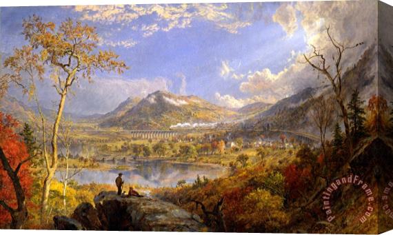 Jasper Francis Cropsey Starrucca Viaduct, Pennsylvania Stretched Canvas Painting / Canvas Art