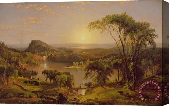 Jasper Francis Cropsey Summer Lake Ontario Stretched Canvas Painting / Canvas Art