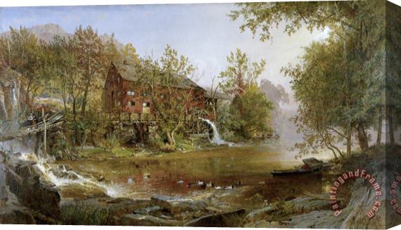 Jasper Francis Cropsey The Old Mill Stretched Canvas Print / Canvas Art
