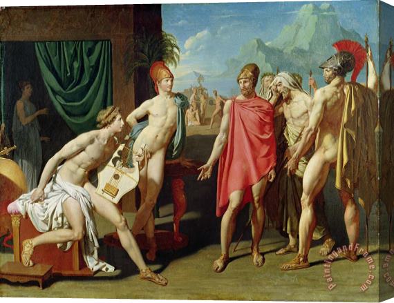 Jean Auguste Dominique Ingres Ambassadors Sent by Agamemnon to Urge Achilles to Fight Stretched Canvas Painting / Canvas Art