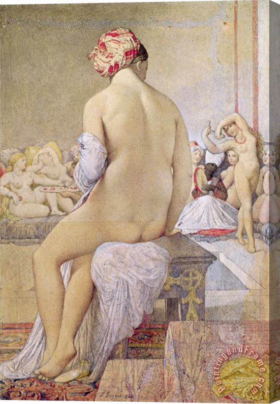 Jean Auguste Dominique Ingres Odalisque Or The Small Bather Stretched Canvas Print / Canvas Art