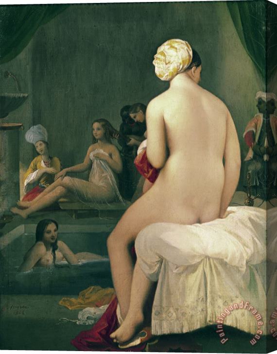 Jean Auguste Dominique Ingres The Little Bather in the Harem Stretched Canvas Painting / Canvas Art