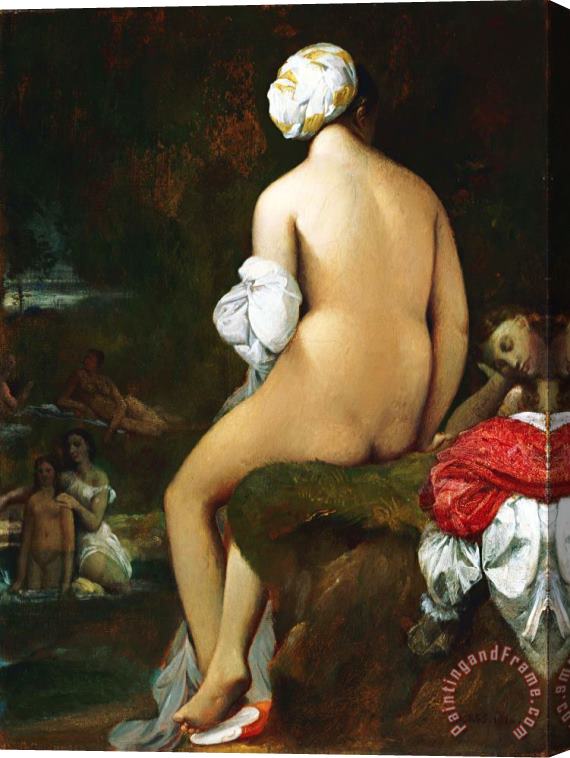 Jean Auguste Dominique Ingres The Small Bather Stretched Canvas Painting / Canvas Art