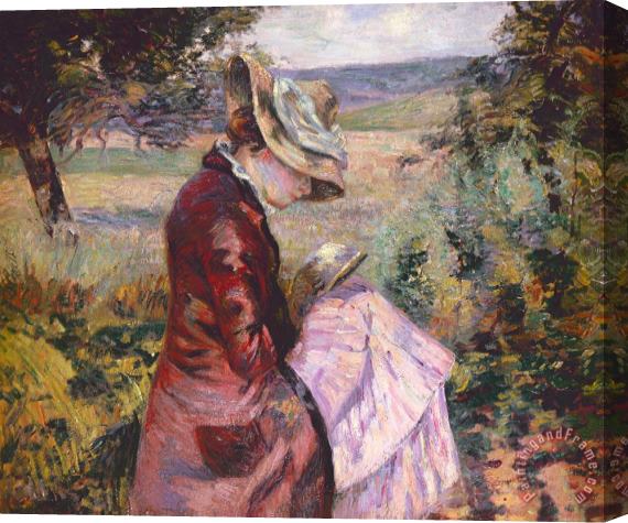 Jean Baptiste Armand Guillaumin Madame Guillaumin Reading Stretched Canvas Print / Canvas Art