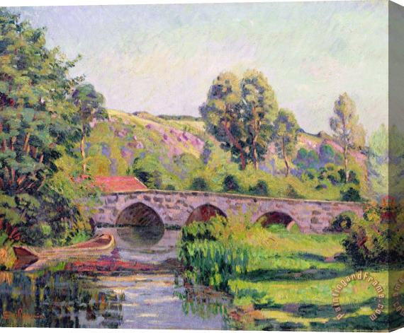 Jean Baptiste Armand Guillaumin The Bridge At Boigneville Stretched Canvas Print / Canvas Art