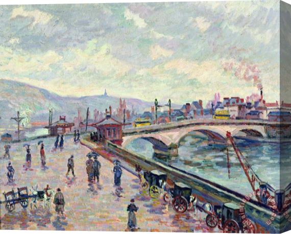 Jean Baptiste Armand Guillaumin The Seine At Rouen Stretched Canvas Painting / Canvas Art